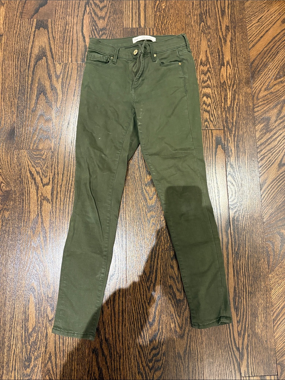 Gap Women's Olive Green Slim Jeans